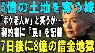 息子夫婦「認知症ババアから5億の土地奪ったｗ」元不動産鑑定士の私「サインしたわよ（震え声）」→7日後、契約書の“ある仕掛け”が発動し、息子たちが8億の借金を背負って人生終了…【60代以上の方へ】