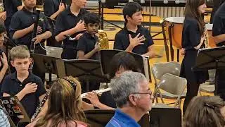 National Anthem by 6th grade Sungwon Lee,  Smith middle school Band, Troy MI