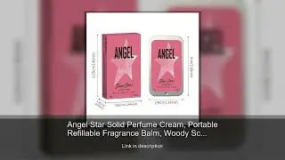 Angel Star Solid Perfume Cream, Portable Refillable Fragrance Balm, Woody Scent Refreshing Last