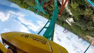 Riding Kumba Roller Coaster at Busch Gardens Tampa 4K POV