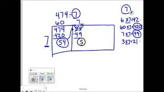 Dividing with area model