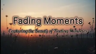 Fading Moments - Capturing the Beauty of Fleeting Memories