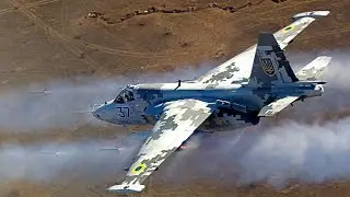 Ukrainian Su 25 attacks a convoy DCS World.  Украинский Су 25 атакует колонну DCS World.
