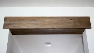 Make Faux Wood Beam - Transform Bare Passageway/Ceiling | Natural Rusted Iron Wood Stain