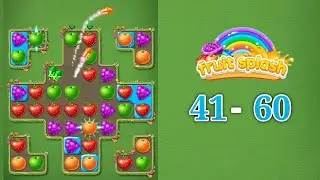 Fruit Puzzle | Funny Fruit Splash, Level 41-60
