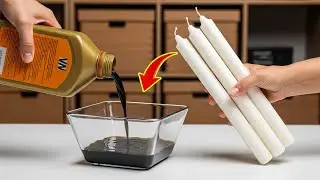 Great idea! MIX PAINT and CANDLE WAX + engine oil, you will be amazed at the result | Inventor Hack