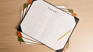 Cabbrix Large Desk Pad Calendar &ndash; Simplified Style in 4 Elegant Colors #calendar2025 #calendar