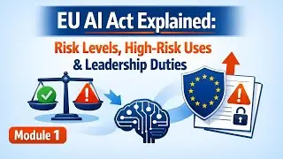 EU AI Act Explained: Risk Levels, High‑Risk Uses & Leadership Duties | Module 1.2