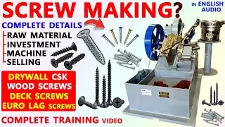 Full Automatic Screw Making Machine 😍👌 | Screw Making Machine Price | M: 8360540277 | Screw Business