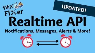 UPDATED ::: WiX Realtime API - Instant Messages, Notifications, and Alerts