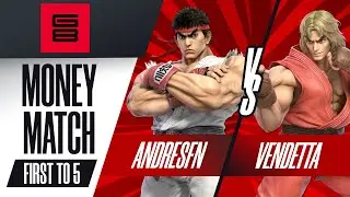 Andresfn vs Vendetta - $1,000 Money Match - Genesis 8 | Ryu vs Ken