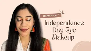 INDEPENDENCE DAY EYE MAKEUP LOOK🧡🤍💚💙