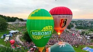 STARTY BALONÓW - WIDOK Z DRONA DJI MAVIC 3 || BALONIADA 2022 - ZAMEK OGRODZIENIEC