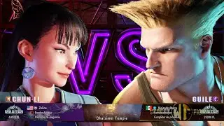 Street Fighter 6 Guile master vs Chun Li master control modern