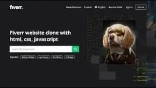 Fiverr clone using HTML CSS JavaScript | How to create Fiverr platform