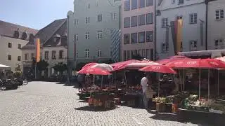 Farmers market in Weiden, Germany.