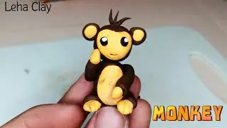 DIY how to make a MONKEY - Easy Polymer Clay | Leha clay