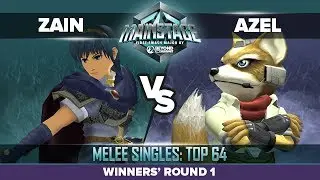 Zain vs Azel - Winners' Round 1: Melee Singles Top 64 - Mainstage | Marth vs Fox