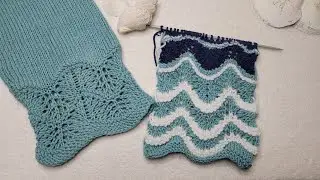 Wellenmuster stricken und Varianten z. B. f&uuml;r Abschluss an Pullover oder Arm