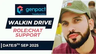 Genpact Chat Support Job | Mega Walk-In Drive | Date:9th Sep 2025 | Freshers | 5 Days Working