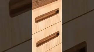 Perfect Inlaid Flush Drawer Handles! #handles #inlay #cnc #router
