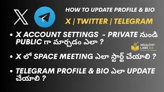 Telegram, Twitter (X) Privacy Settings & Profile Update Guide | Stay Safe on Social Media