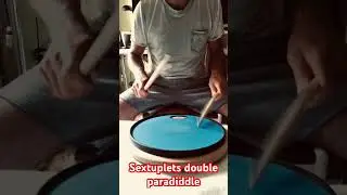 Sextuplets Double Paradiddle!!! #drumrudiments #drummer #batterista #drumtuber #batteristiitaliani