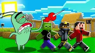 PLANKTON TRIED TO KILL US IN MINECRAFT!