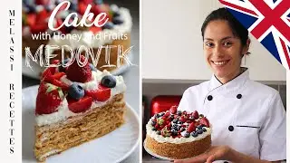 Super Cake with Honey and Red Fruits: very EASY to make - Medovik // Melassi Photography