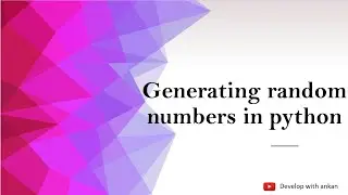 How to generate random numbers in python?
