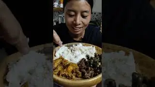 Eating snails curry|pumpkin curry|chicken inner organs fry|p cerai