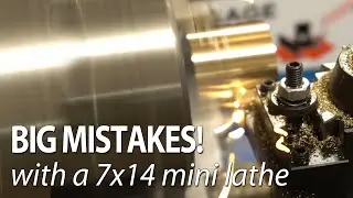 7x14 Mini Lathe - Brass, Knurling, Drilling