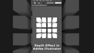 depth effect in illustrator | #tips #shorts