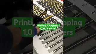 Shipping 1,000 stickers in 30 seconds #stickershop #stickermachine #smallbusiness