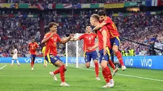 Dani Olmo scores Spain&rsquo;s second goal vs. France Euro 2024 semi-final