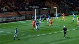 David Buchanan scores his first goal for Northampton Town in his 123rd game!