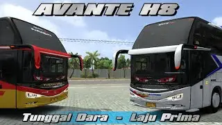 Laju Prima & Tunggal Dara.Livery Mod Avante h8 Kp Projects.Bussid