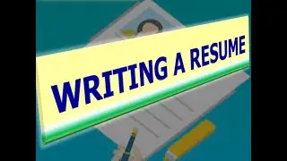 WI #7: Pre-Immersion - WRITING A RESUME