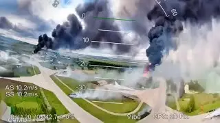 Operation Spiderweb: Full Strike Footage Reveals Dozens of Russian Bombers Hit