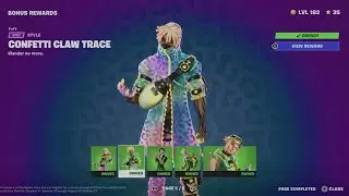 Fortnite chapter 4 season 3: Unlocked all confetti claw rian styles + NEW ASTRAL RIFT ON THE SKY