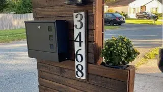 DIY modern mailbox 📬