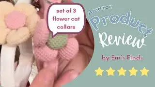 Honest Review | 3 Pack Cat Collar with Flower - Cat Collar with Bells Adjustable Floral Bowtie