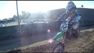 Fun on Dirt Bike at Milestone Mini Supercross Track on Kx 65
