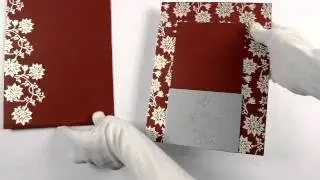 D-2955, Red Color, Designer Multifaith Invitations, Card with Rhinestones, Wedding Invitations