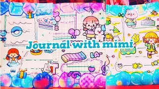 Cute Journal Compilation 🧁🎈🌟 #journal #compilation #cute #kawaii #shorts #asmr #healing #relaxing 