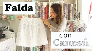 2. COMO HACER UNA FALDA CON CANESÚ Y FRUNCE (CONFECCIÓN)