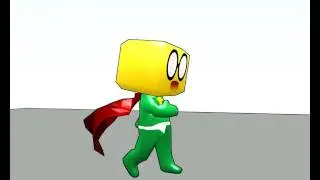 Super Cheese Head 3D walk animation 2