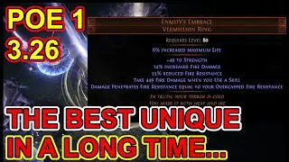 POE 1 3.26 - Enmity's Embrace - The Best New Unique? - Path Of Exile 1 Secrets of the Atlas