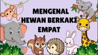 Belajar Mengenal Hewan Berkaki Empat | Video Edukasi Anak Anak | Belajar dan Bermain