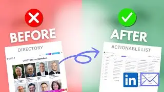 Turn event speakers into an actionable list